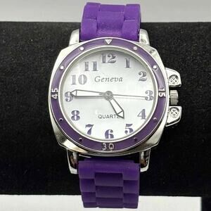 Purple Geneva Watch